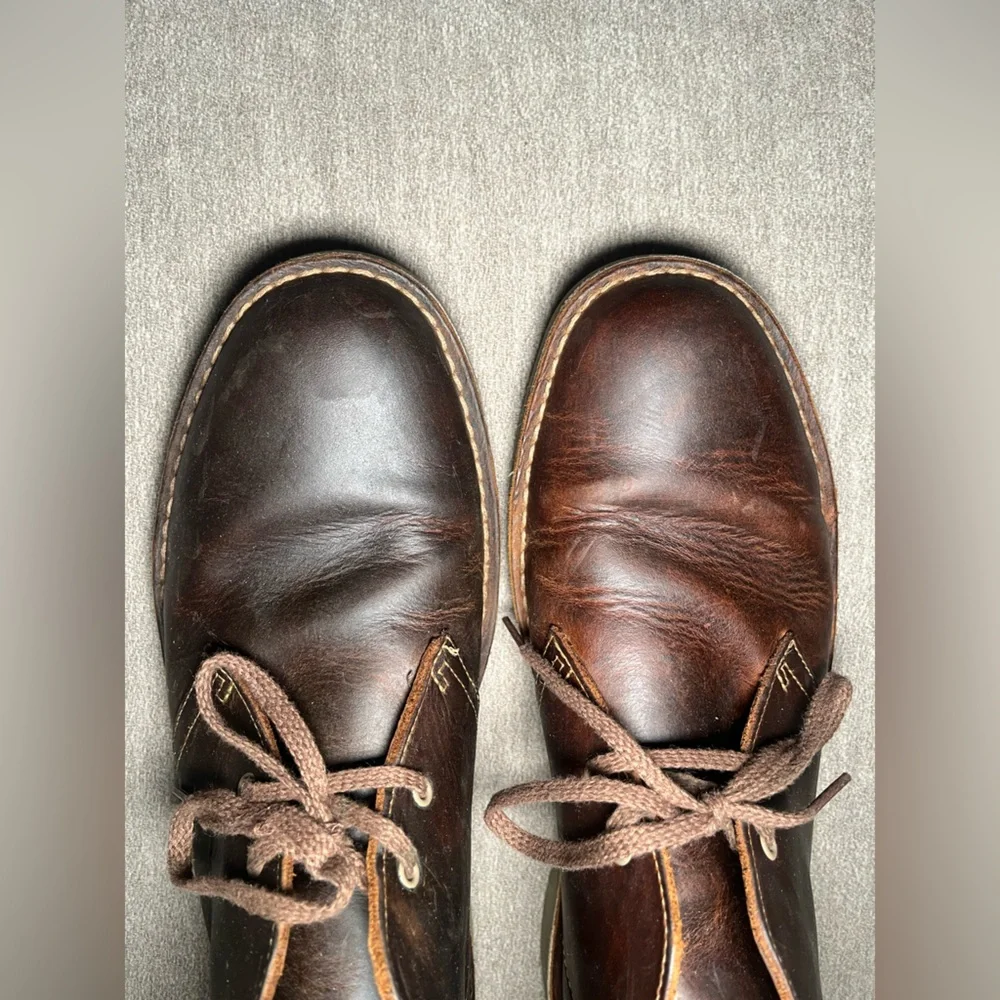 Men's Brown Leather Chukka Boots - Picture 4 of 7